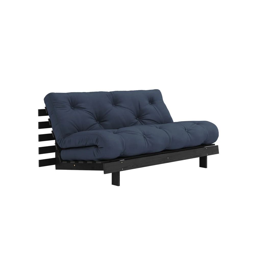 Divano letto Roots 160 nero - 737 Navy