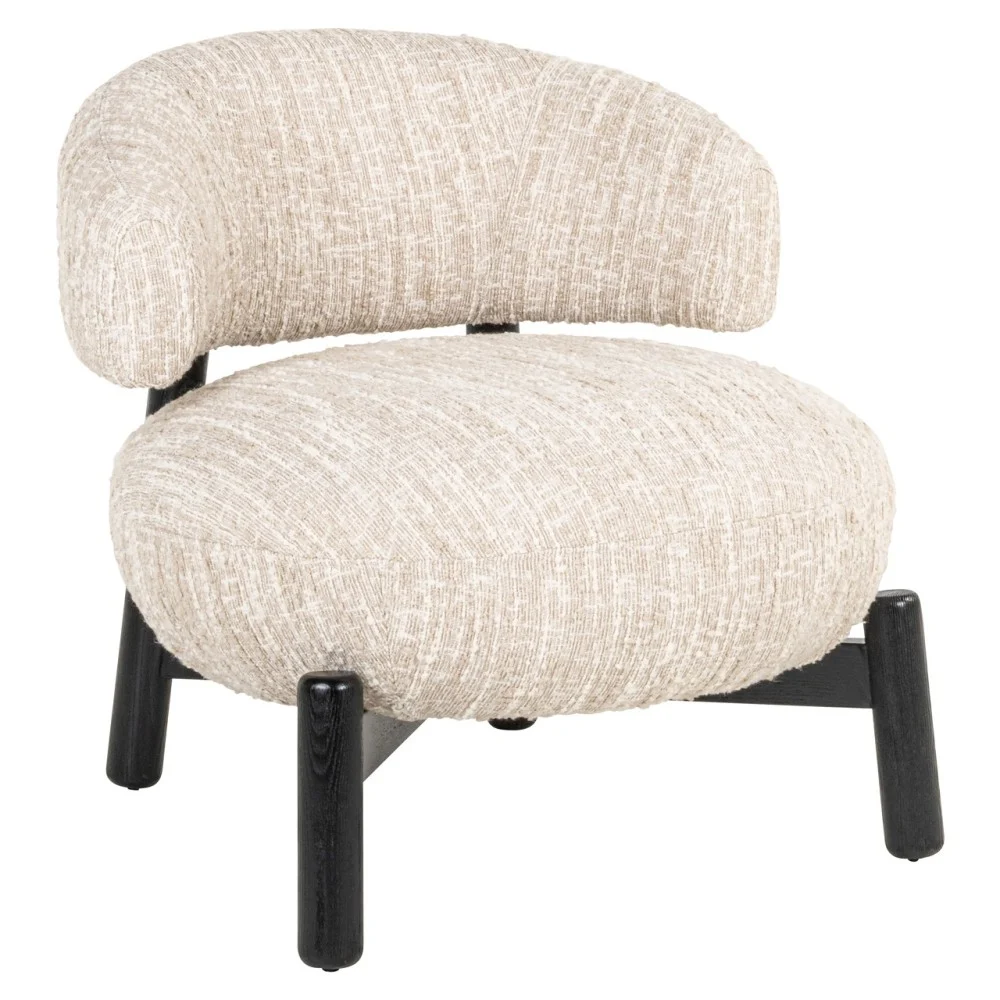 Fauteuil lounge Ornella noisette
