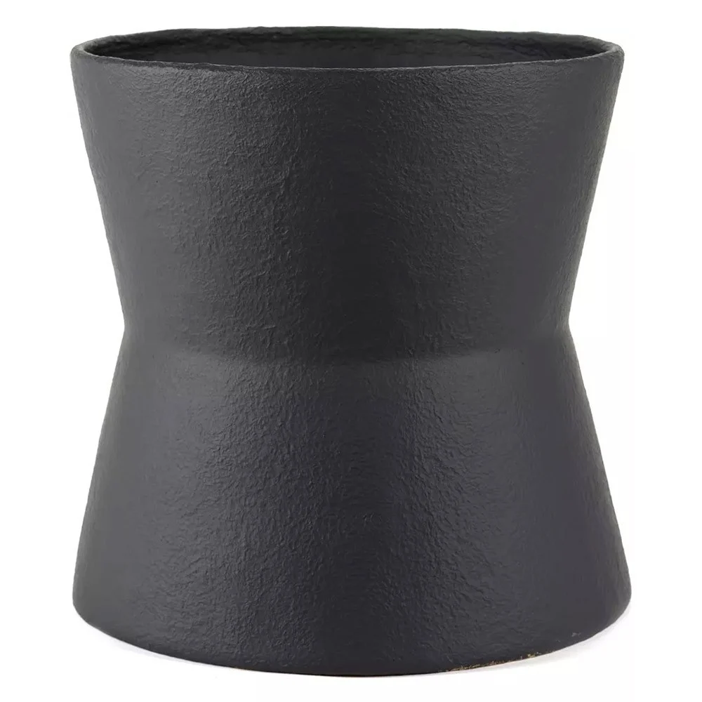 Fioriera in terra L Ø60 cm nera