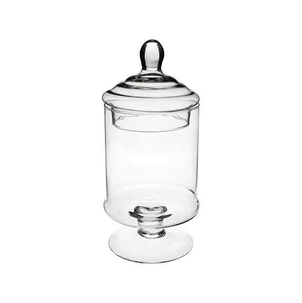 A.L.E Import Bomboniera Portaconfetti Vetro H 240 Mm D 120 Mm Trasparente