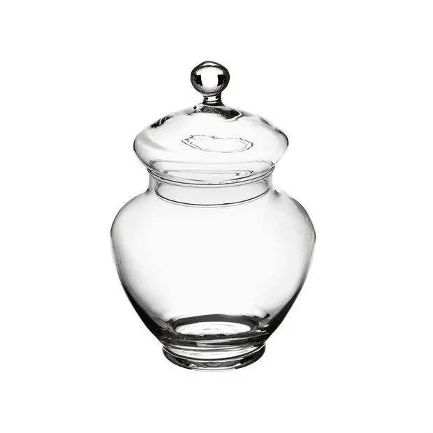 A.L.E Import Bomboniera Portaconfetti Vetro H 300 Mm D 210 Mm Trasparente