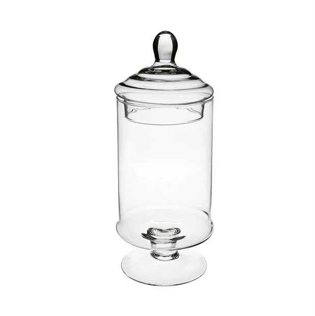 A.L.E Import Bomboniera Portaconfetti Vetro H 340 Mm D 120 Mm Trasparente