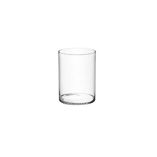 A.L.E Import Cilindro Vetro Taglio Freddo H 200 Mm D 150 Mm Trasparente