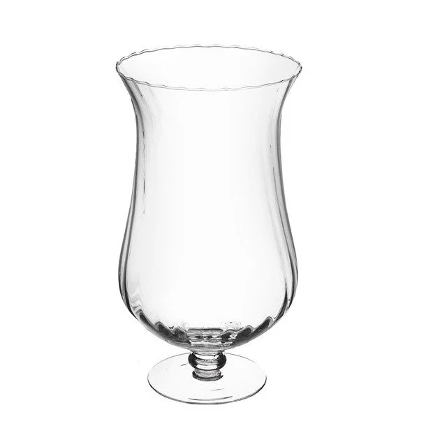 A.L.E Import Vaso Vetro Ottico Portaconfetti H 400 Mm D 225 Mm Trasparente