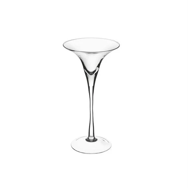 A.L.E Import Coppa Martini Portaconfetti H 300 Mm D 160 Mm Vetro