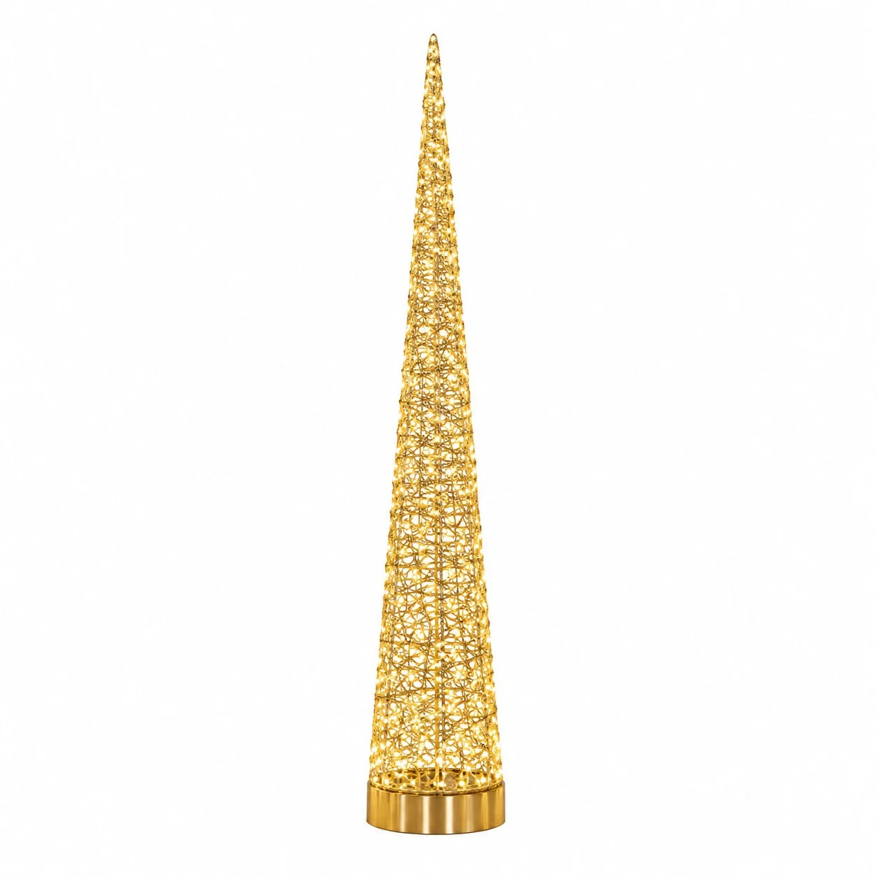 Ad Trend Albero di Natale in ferro e PE oro con 1.200 LED H 180cm