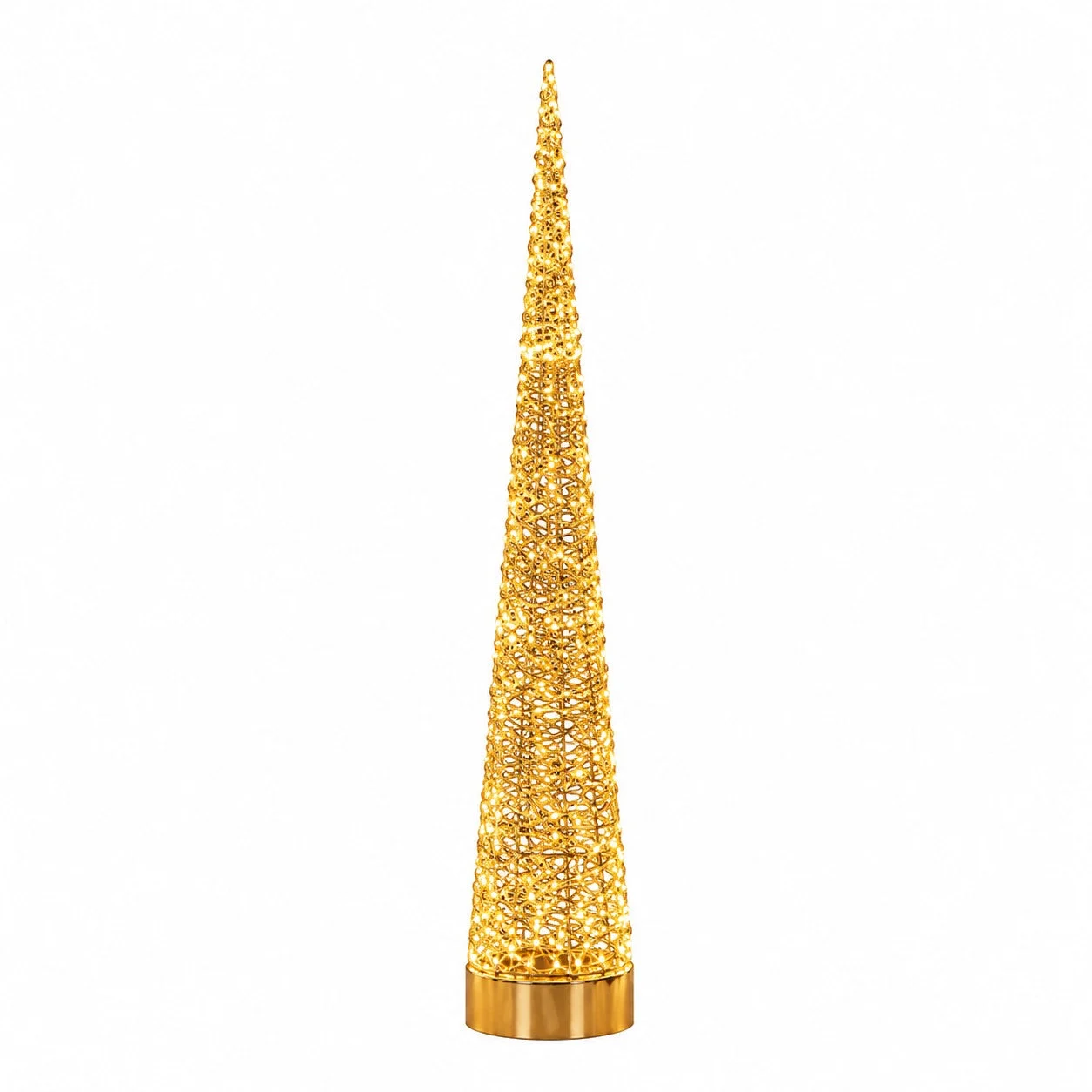 Ad Trend Albero di Natale in ferro e PE oro con 1.800 LED H 210 cm