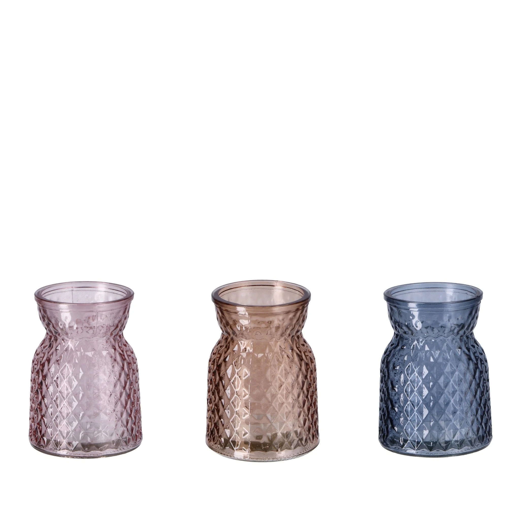 Ad Trend Portacandela T-Light in Vetro D 7,5 Cm H 10 Cm – 3 Modelli Assortiti Ideale Bomboniera 1 Pz