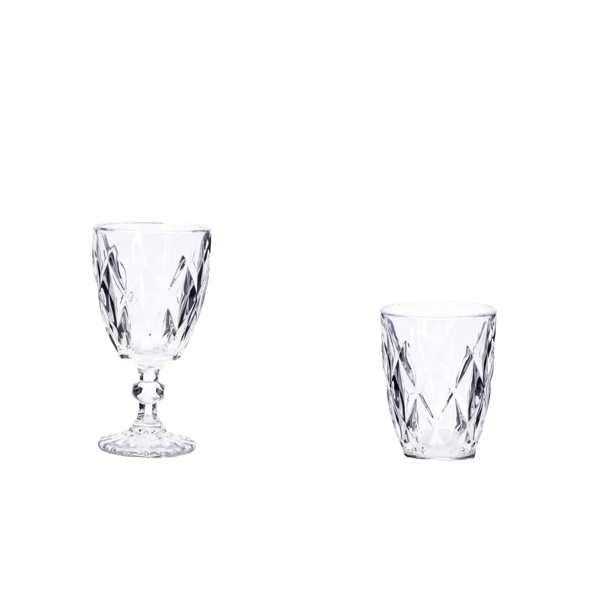 Ad Trend Set 6 Calici 25 cl e 6 Bicchieri 28 cl Vetro Erling