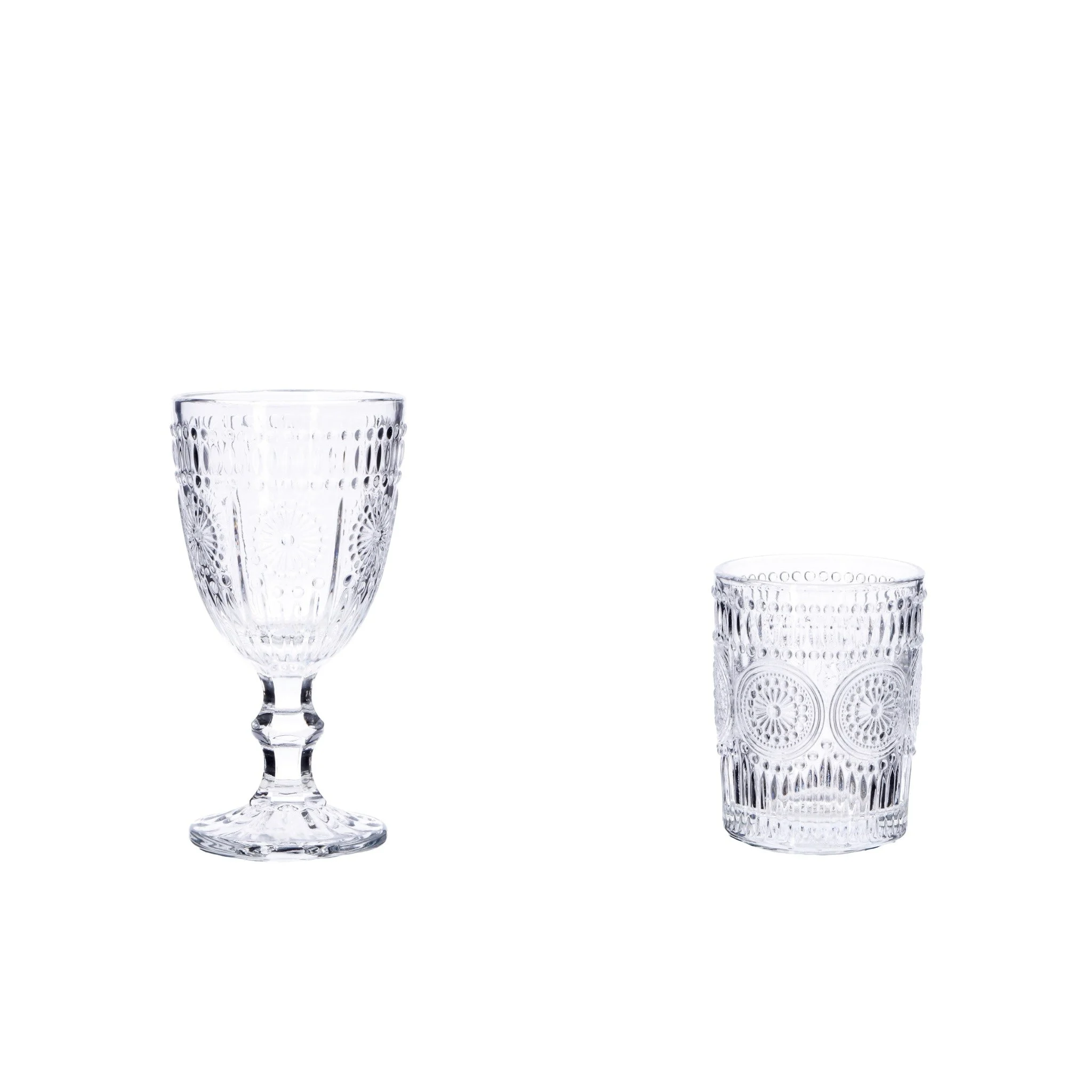 Ad Trend Set 6 Calici 32 cl e 6 Bicchieri 31 cl Vetro Dusan