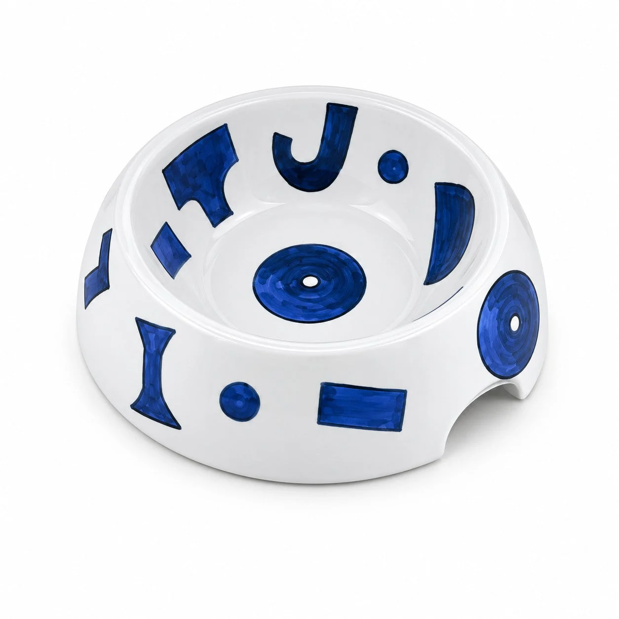 Alessi Ciotola Cibo Cani in Porcellana Bianca Samiro Yunoki Large D 25 cm