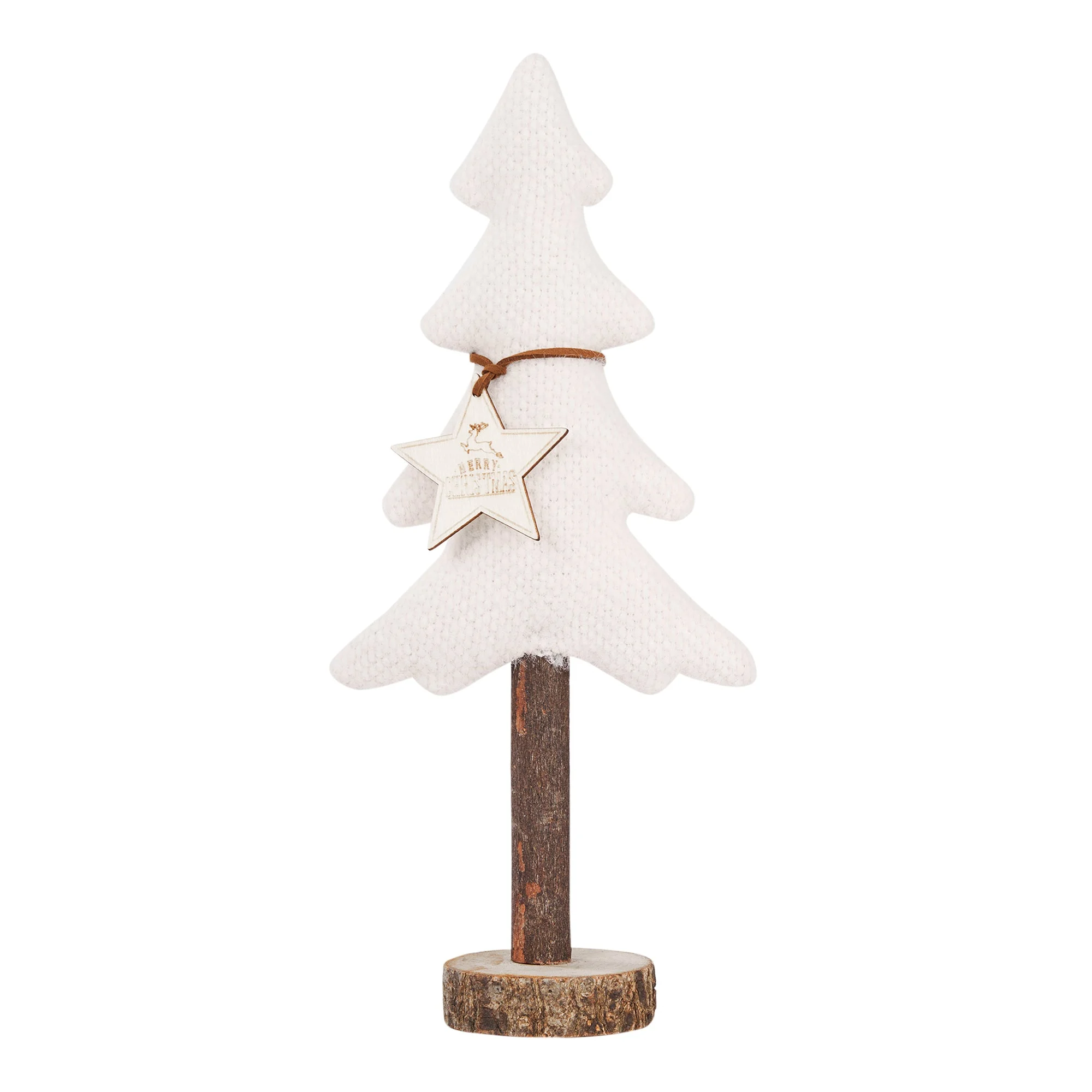 ARPIMEX Alberello di Natale in Stoffa H 33 Cm White