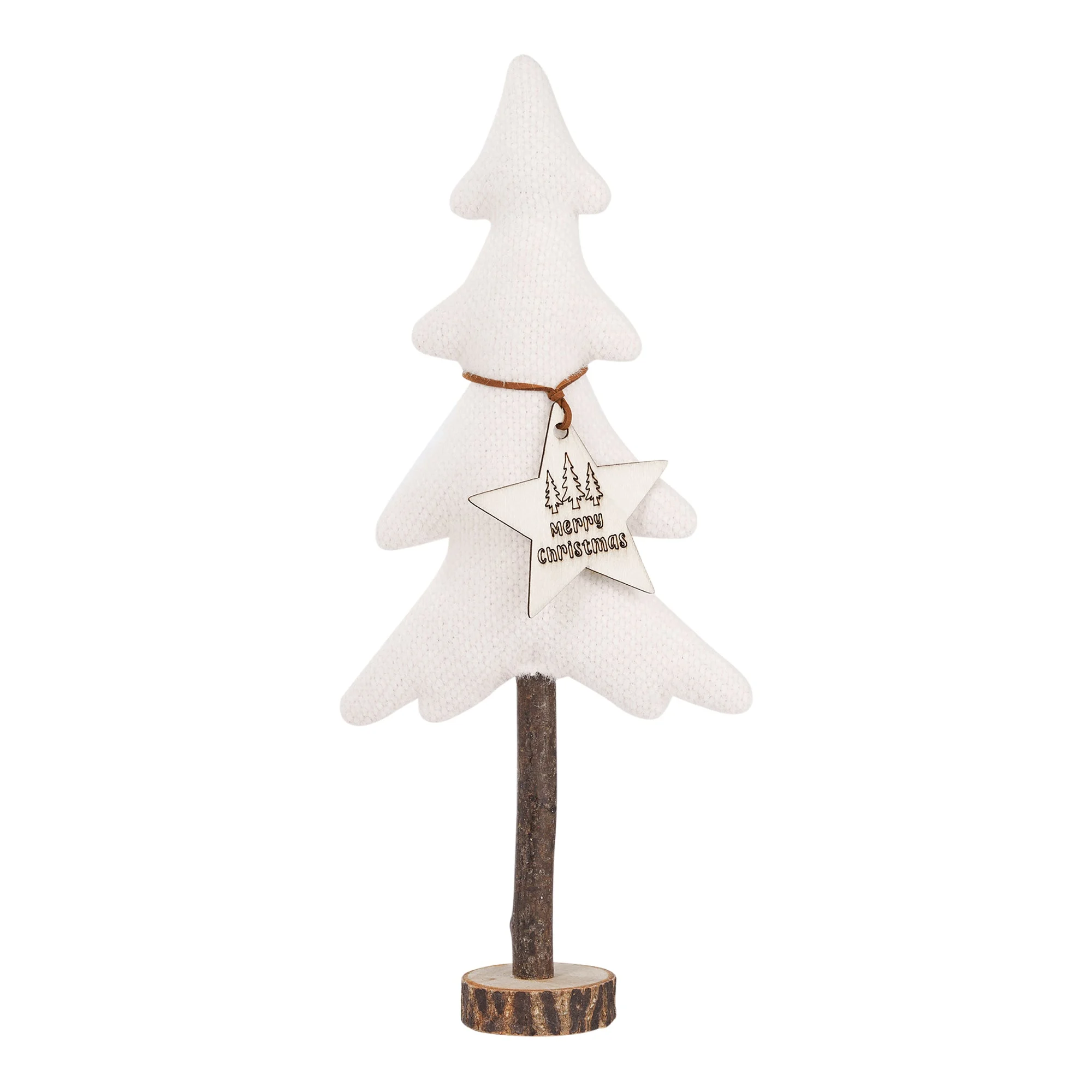 ARPIMEX Alberello di Natale in Stoffa H 43 Cm White