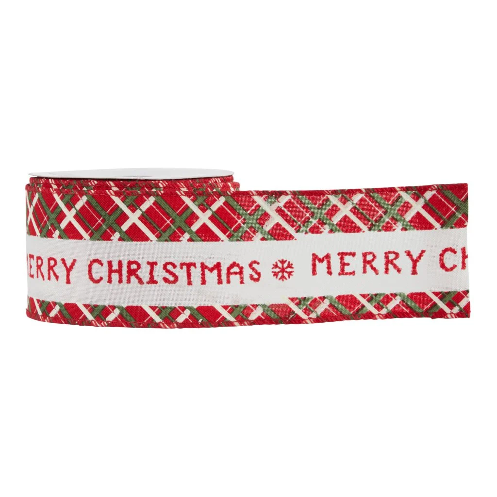 ARPIMEX Nastro Decoro Natale X Mas H 6,3 Cm L 9,14 Mt Rosso