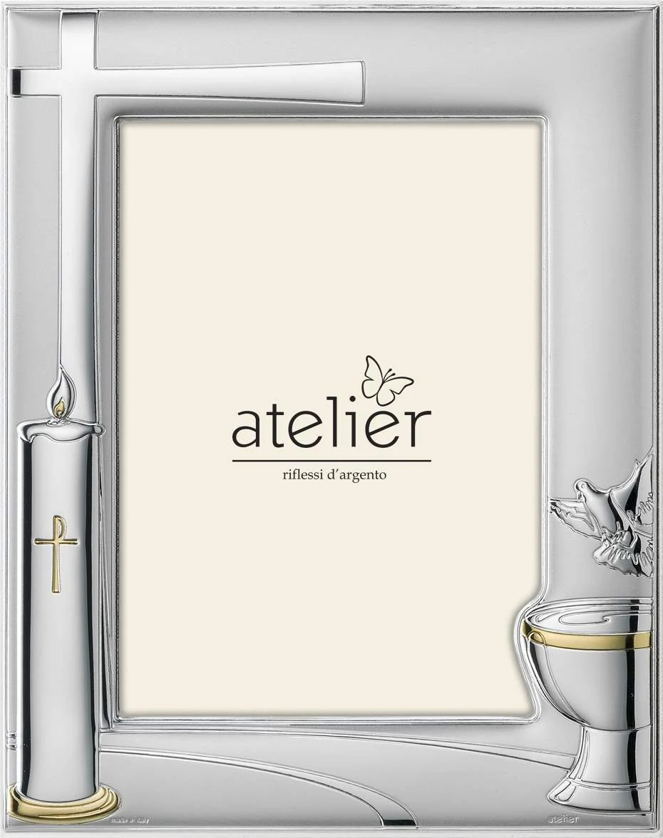 Atelier Portafoto Battesimo 13 x 18 Cm  Argento Oro