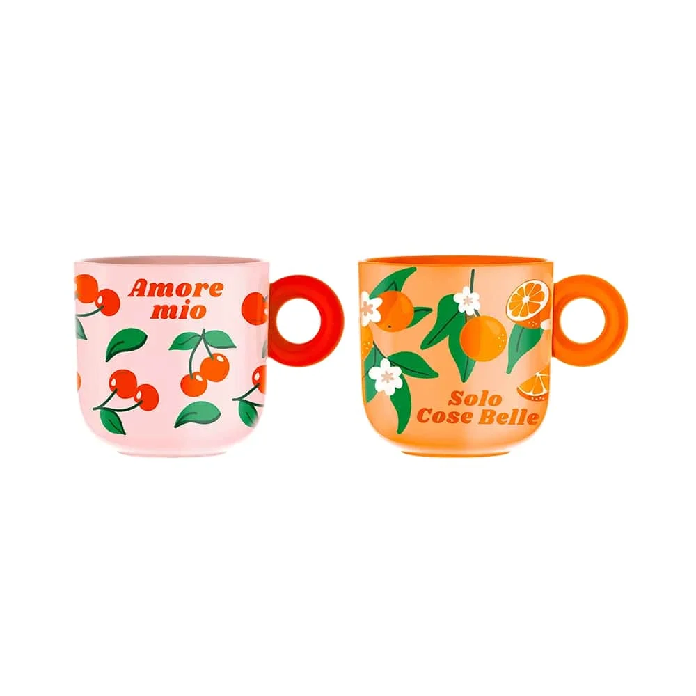 Bialetti Set 2 Mug Frutta