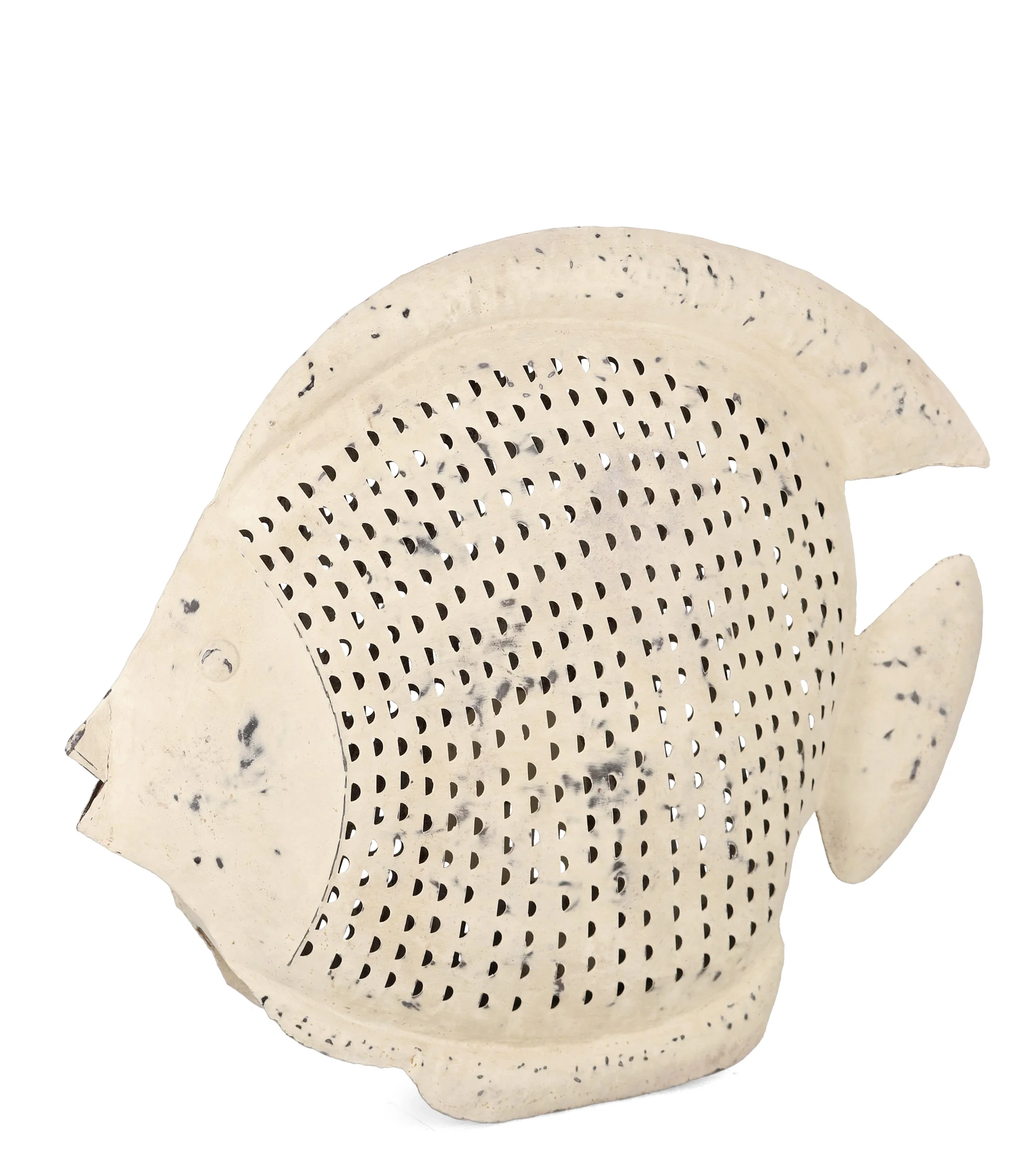 Bizzotto Nixie Pesce Decorativo Sbiancato Metallo H 86 cm