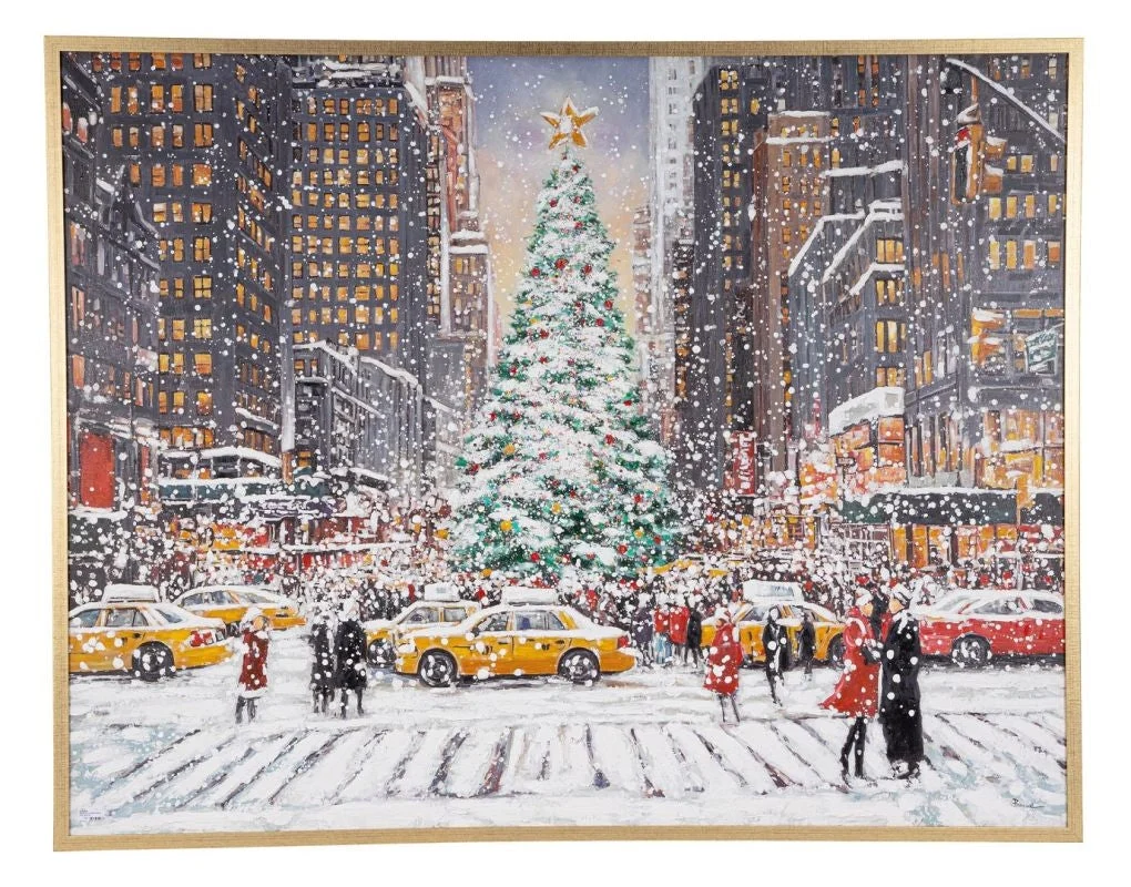Bizzotto Dipinto Silent Night 4750 di Natale 180 x 140 Cm Multicolor