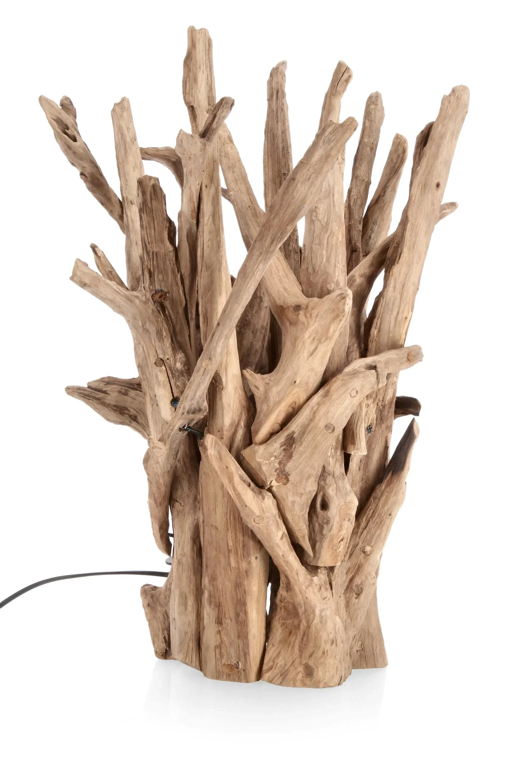 Bizzotto Lampada da Tavolo Ace H 60 Cm D 38 Cm Legno Teak