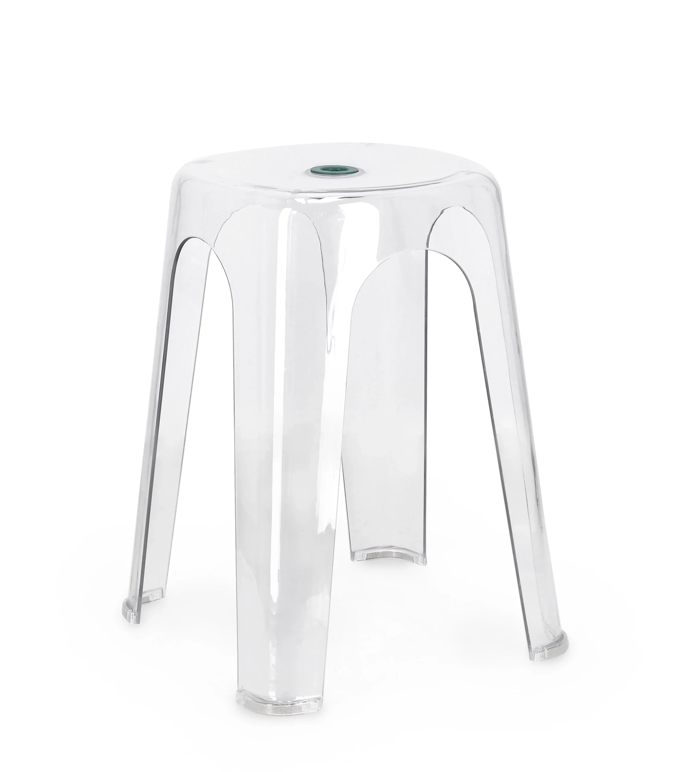 Bizzotto Sgabello Sonny H 46,5 Cm  Bianco Trasparente