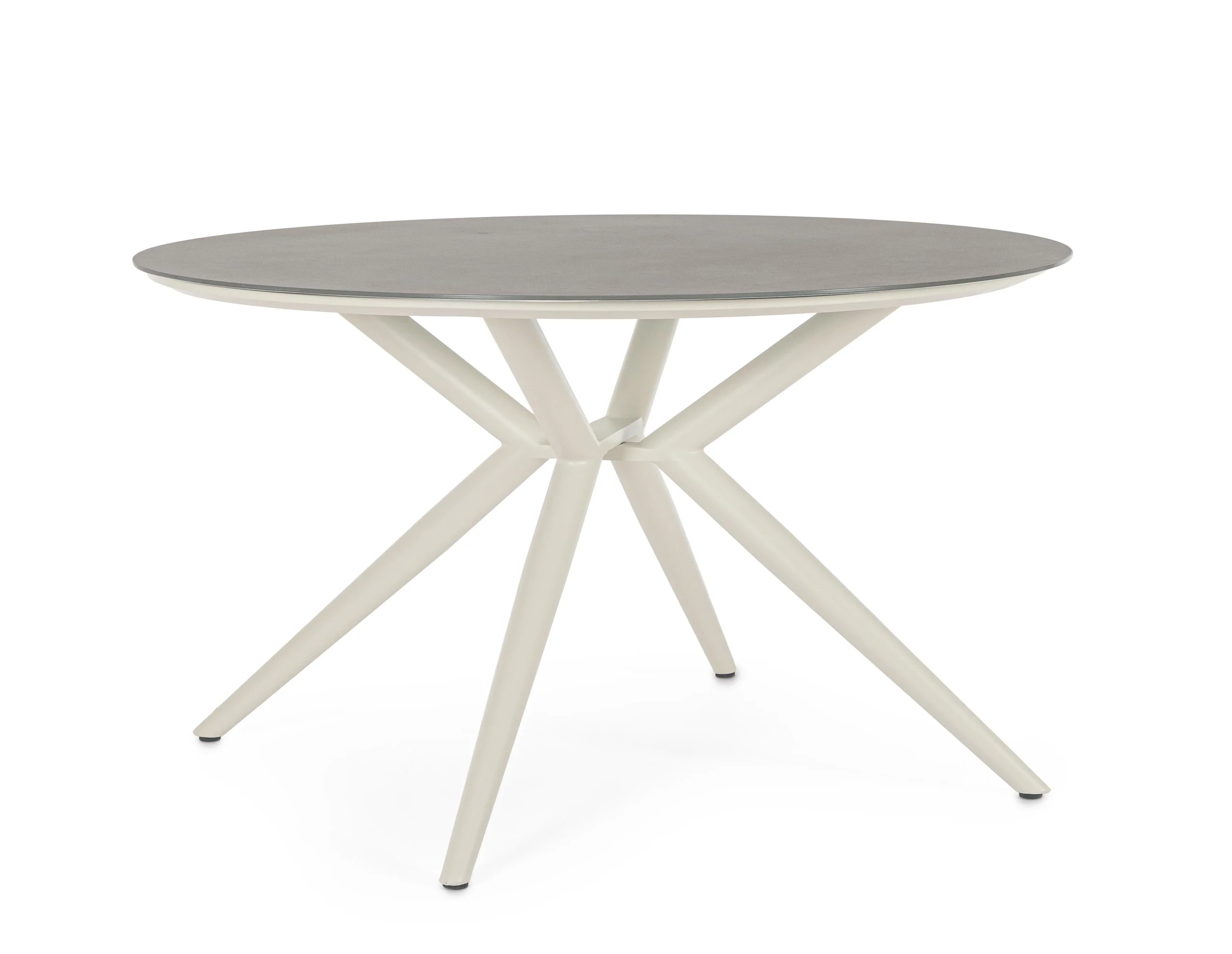 Bizzotto Cabas Tavolo Rotondo Wall Alluminio Pietra Ø 130 cm