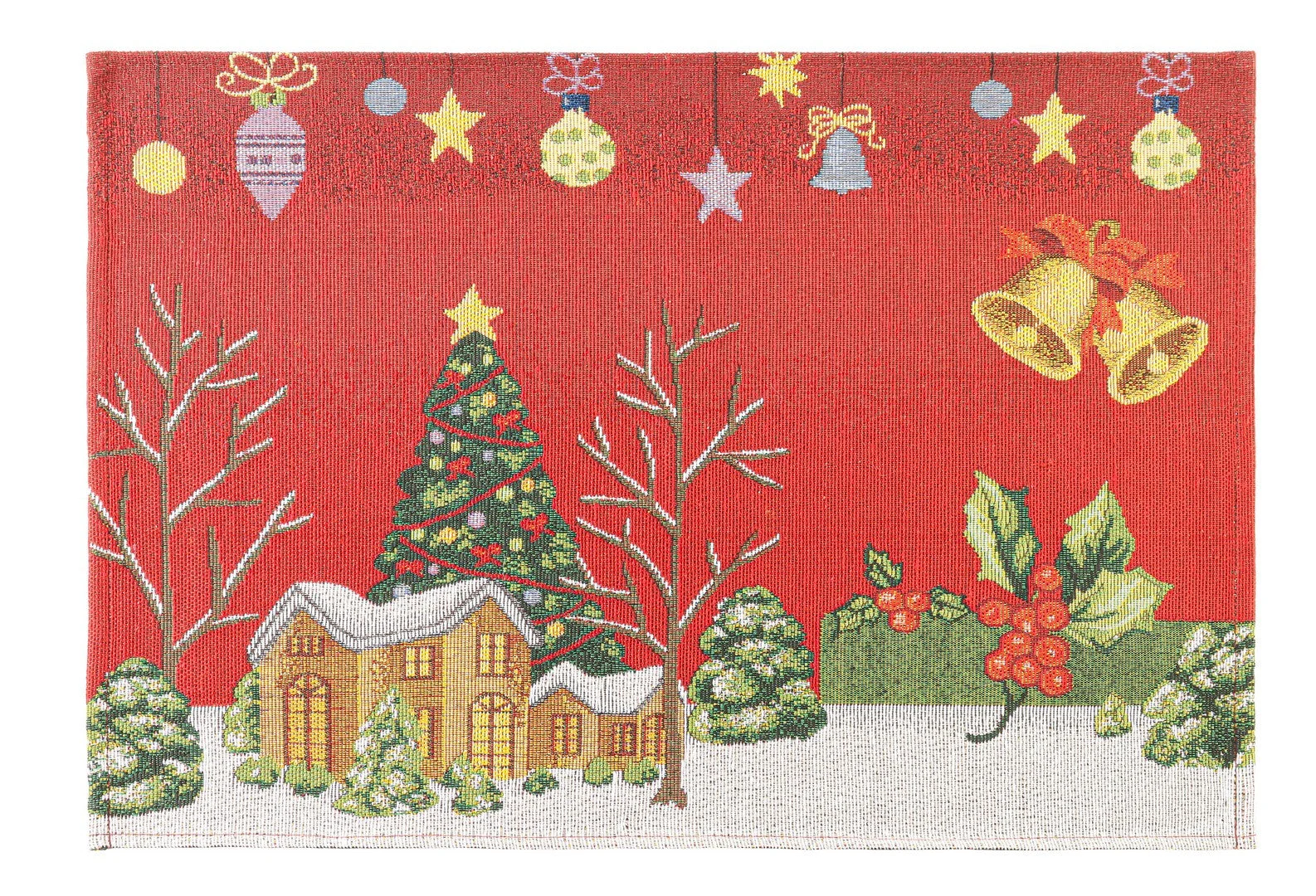 Bizzotto Tovaglietta Magical Natale 48 x 33 Cm Rosso