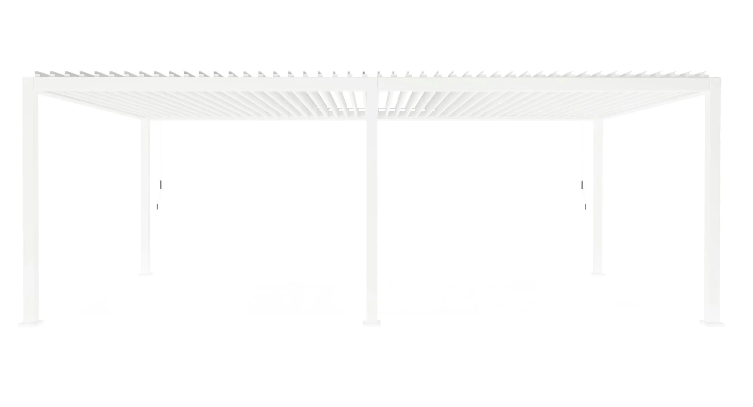 Bizzotto Ocean Pergola Bioclimatica Bianca Alluminio 360×720 cm