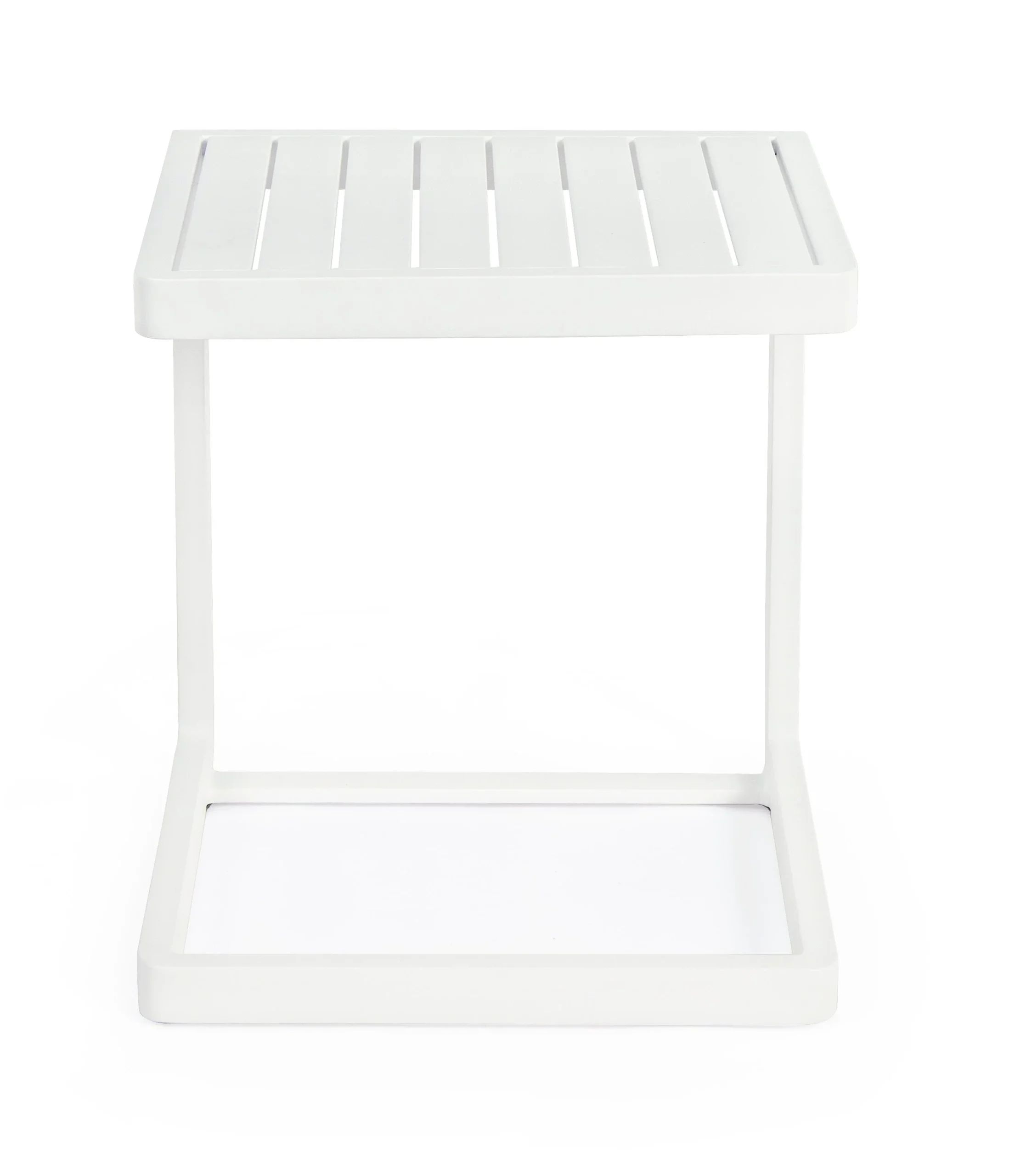 Bizzotto Konnor Tavolino Outdoor Bianco Alluminio 40 cm