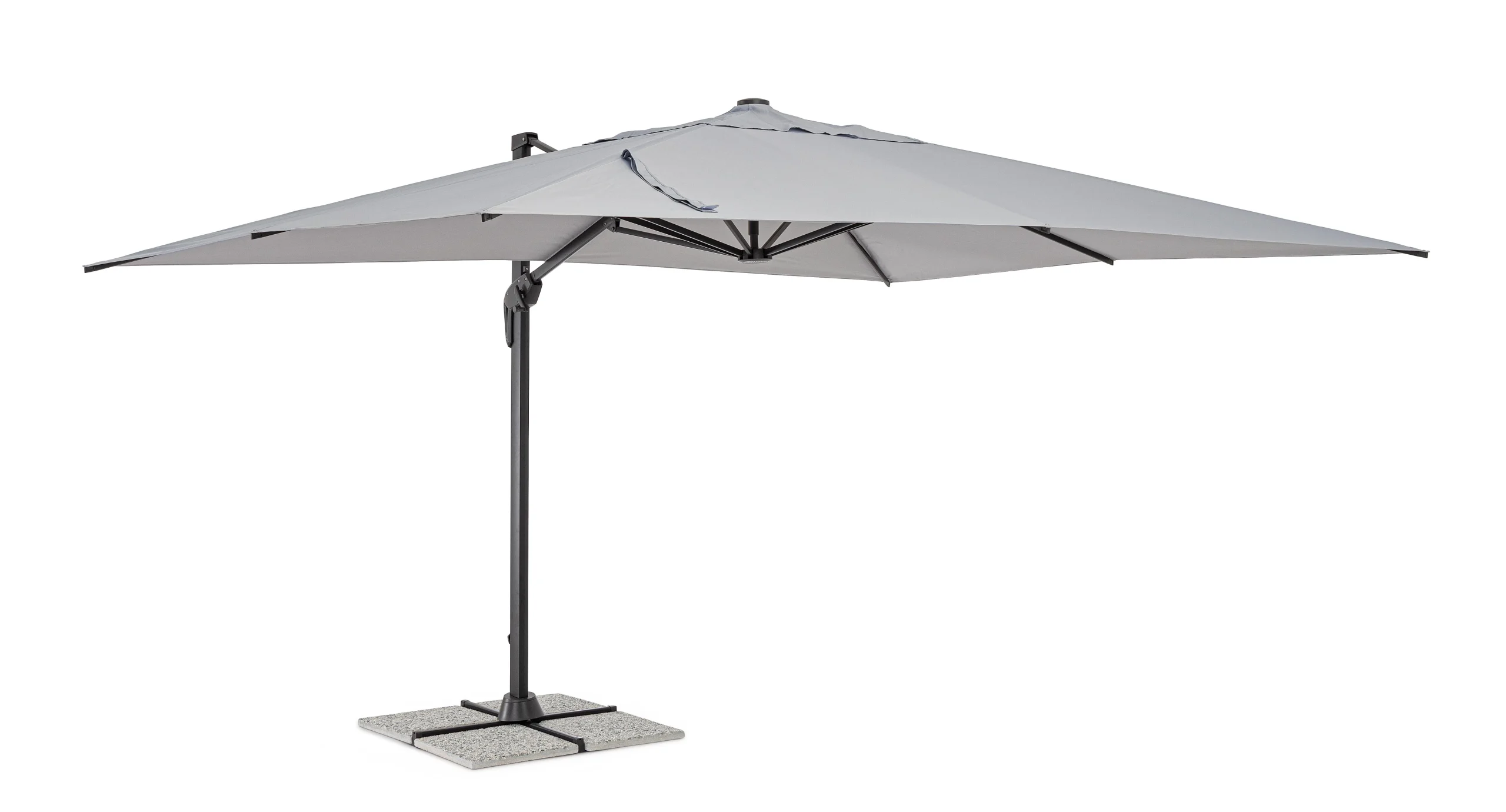 Bizzotto Vega Ombrellone a Braccio Antracite Alluminio 3×4 m