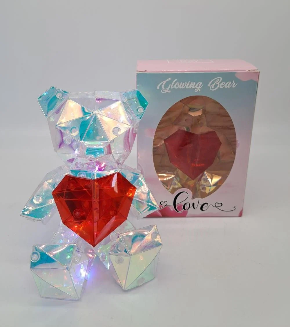 BONTURI CASA HOME DECORATION Teddy Bear Gift Box 11 x 10 x 13 Cm Cuore Rosso