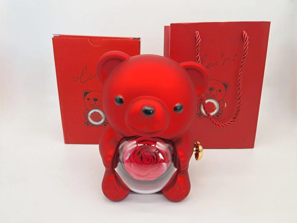 BONTURI CASA HOME DECORATION Teddy Bear Grande Natale Red