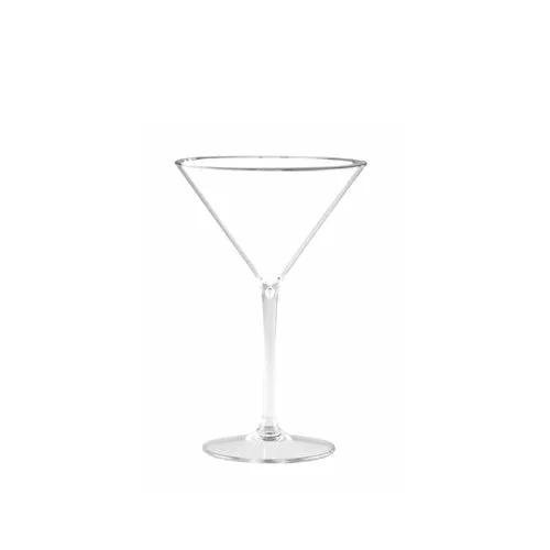 Brevetti WAF Bicchiere Martini Glass 24,5 Cl Plastica San Trasparente 1 Pz