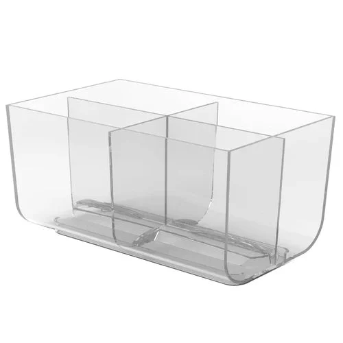 Brevetti WAF Separatore Doppio per Spumantiera Station Bowl Puro Acrilico Veroglas Trasparente