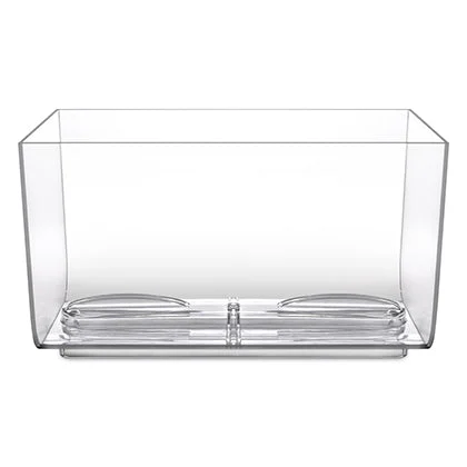 Brevetti WAF Station Bowl Spumantiera Modulabile 22 Lt Puro Acrilico Veroglas Trasparente