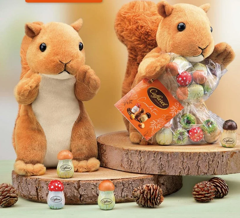 Caffarel Peluche Bosco a Forma di Scoiattolo 115 Gr