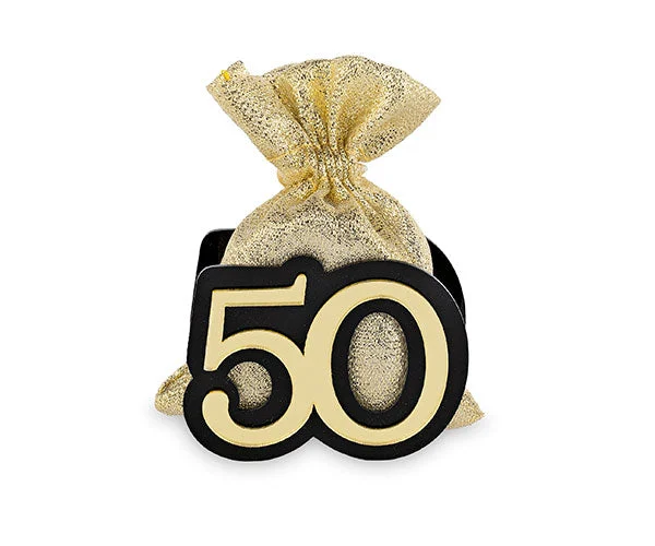 Cupido&Co. 50 Oro Nero con Sacchetto Oro 65 x 90 Mm 12 Pz