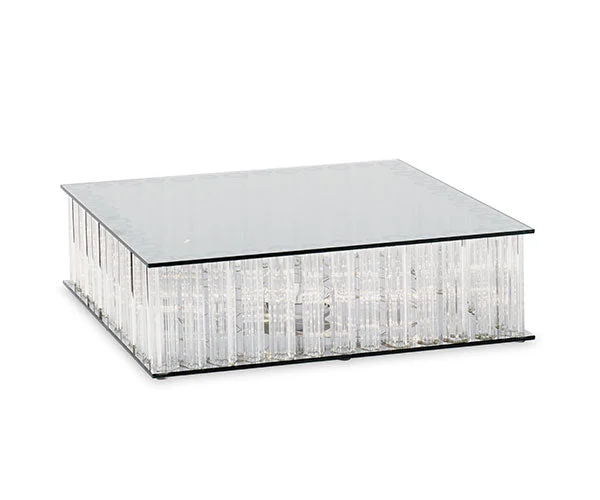 Cupido&Co. Alzata Vetro con Led 350 x 350 Mm H 100 Mm