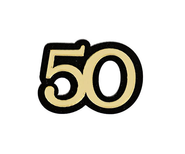 Cupido&Co. Chiudipacco 50 con Adesivo 45 x 35 Mm Oro Nero 12 Pz
