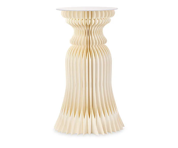 Cupido&Co. Cilindro Carta Av. Pieghevole con Vassoio D 300 Mm H 600 Mm Beige
