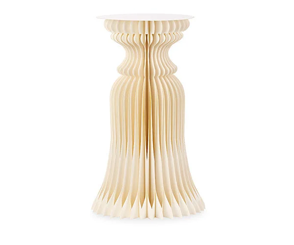 Cupido&Co. Cilindro Carta Av. Pieghevole con Vassoio D 400 Mm H 800 Mm Beige