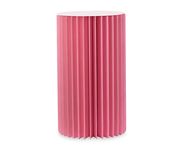 Cupido&Co. Cilindro Carta Pieghevole con Vassoio D 450 Mm H 800 Mm Rosa