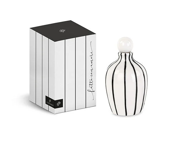 Cupido&Co. Oliera 400 Ml D 95 Mm H 165 Mm Bianco Nera con Scatola