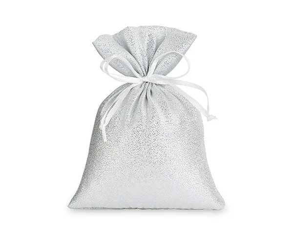 Cupido&Co. Sacchetto Portaconfetti Lamè Argentato 100 x 140 Mm 12 Pz