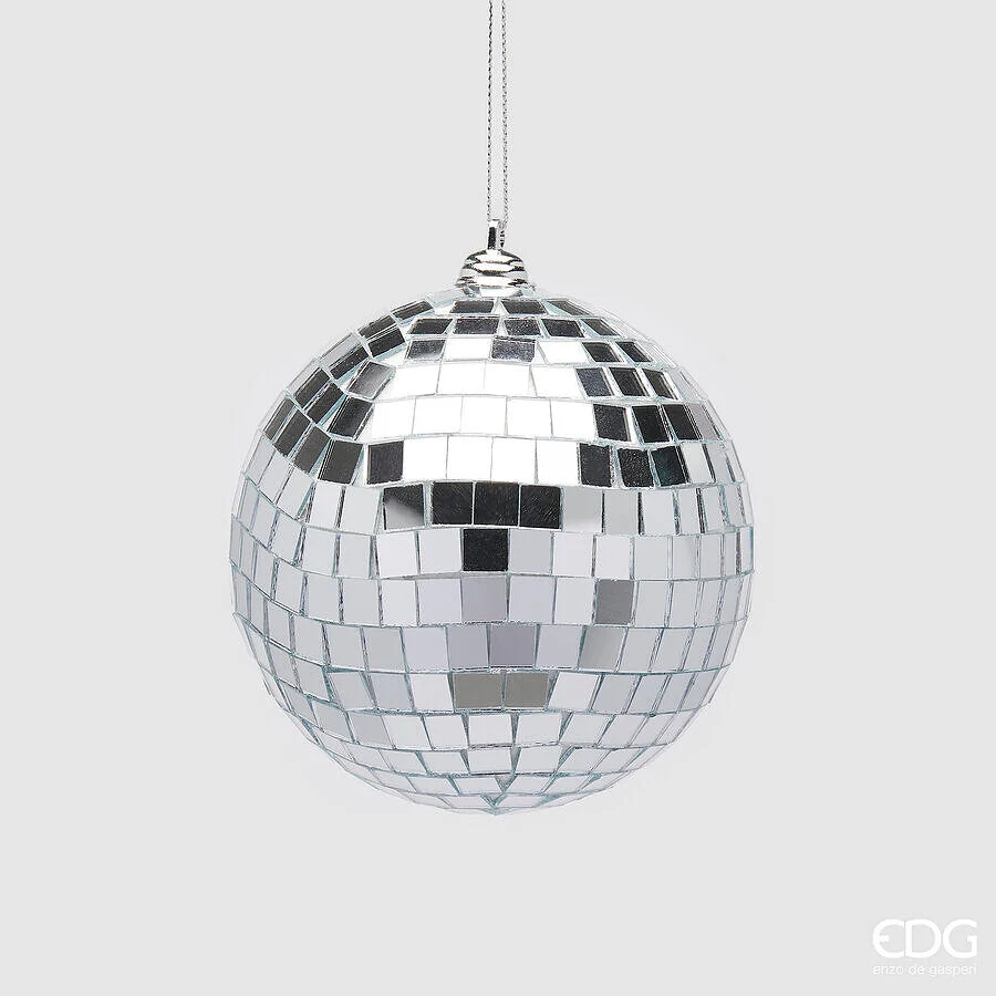EDG Enzo De Gasperi Addobbo Natale Palla Specchio D 10 Cm Silver 1 Pz
