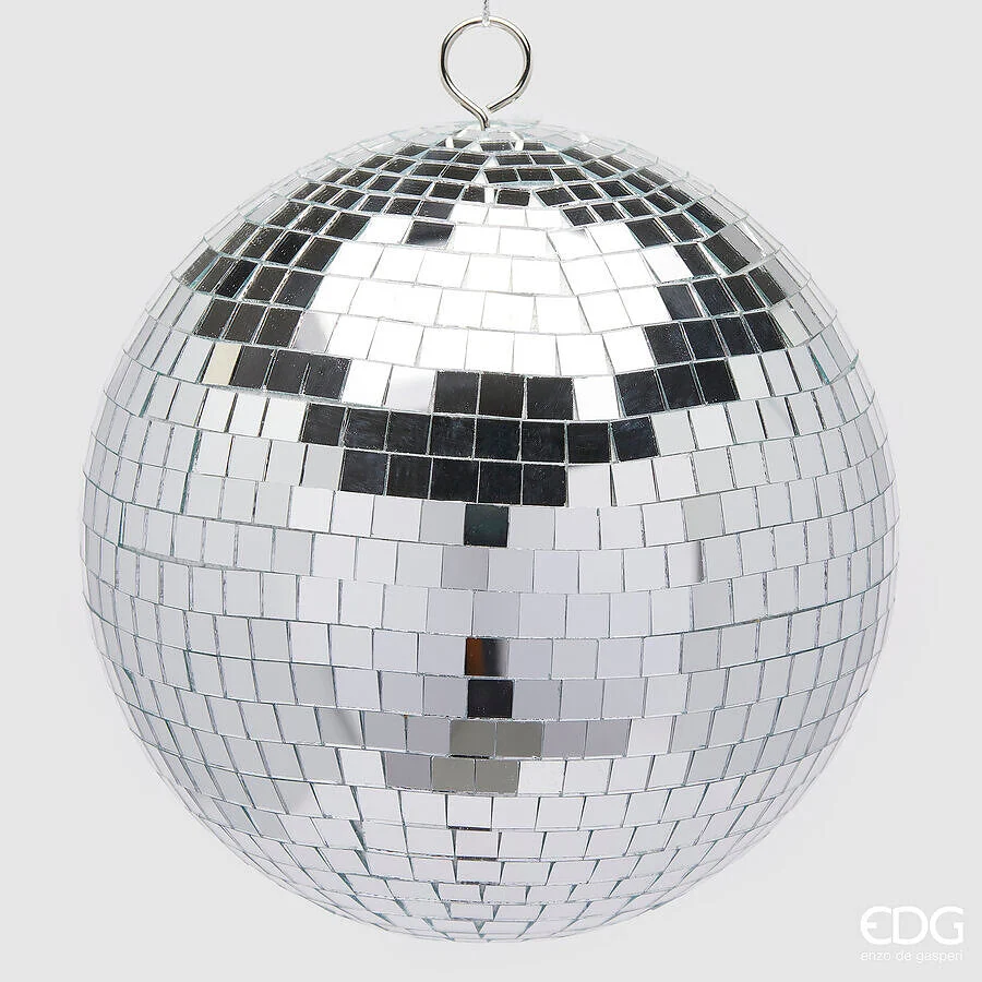 EDG Enzo De Gasperi Addobbo Natale Palla Specchio D 20 Cm Silver 1 Pz
