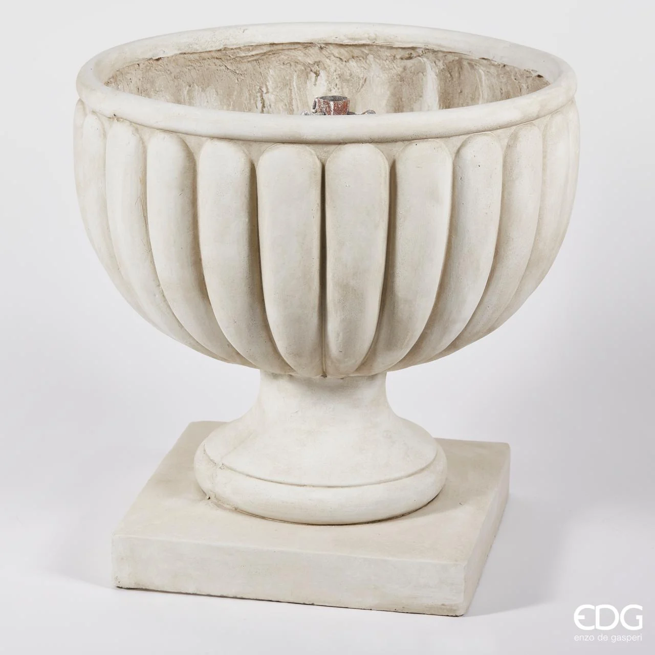 EDG Enzo De Gasperi Base Coppa per Albero di Natale H 66 cm D 65 cm Ivory