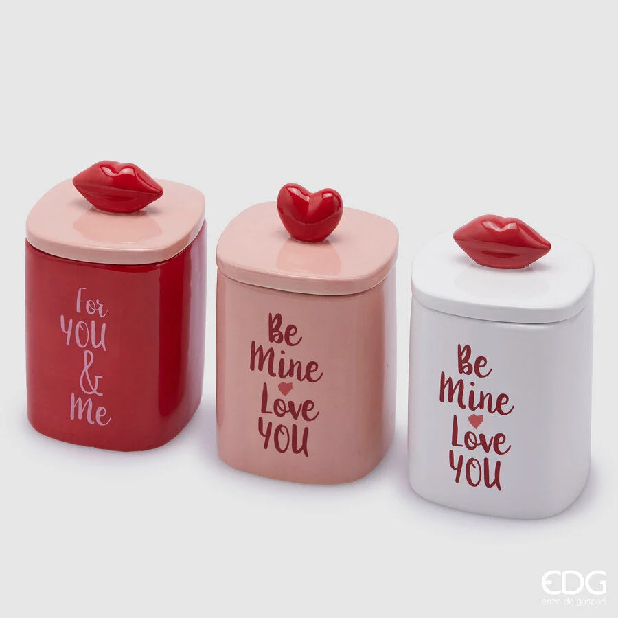 EDG Enzo De Gasperi Candela cuore kiss Be mine h 13 cm 1 Pz