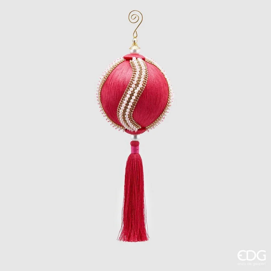 EDG Enzo De Gasperi Decoro Natale Nappa Perle H 36 Cm D 12 Cm Beauty
