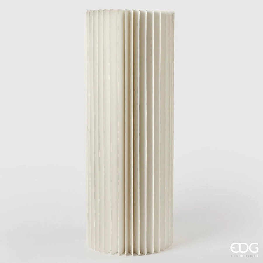 EDG Enzo De Gasperi Alzata Arredo Origami H 78 Cm D 30 Cm White