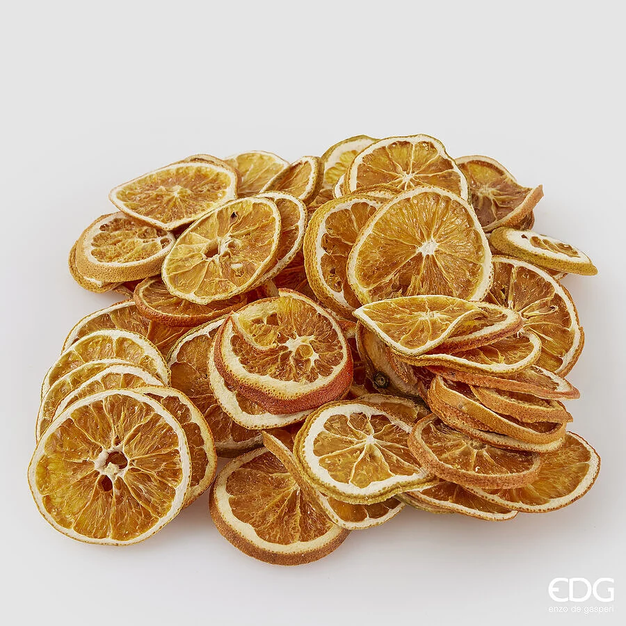 EDG Enzo De Gasperi Arancia Fette Decoro Natale D 5 Cm 200 Gr Orange